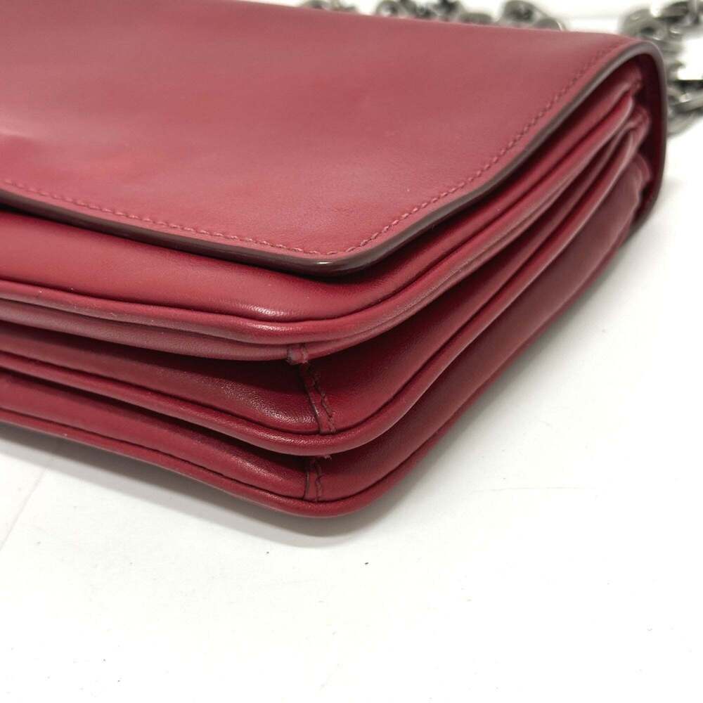 PRADA Red Leather Shoulder Bag - Picture 4 of 16